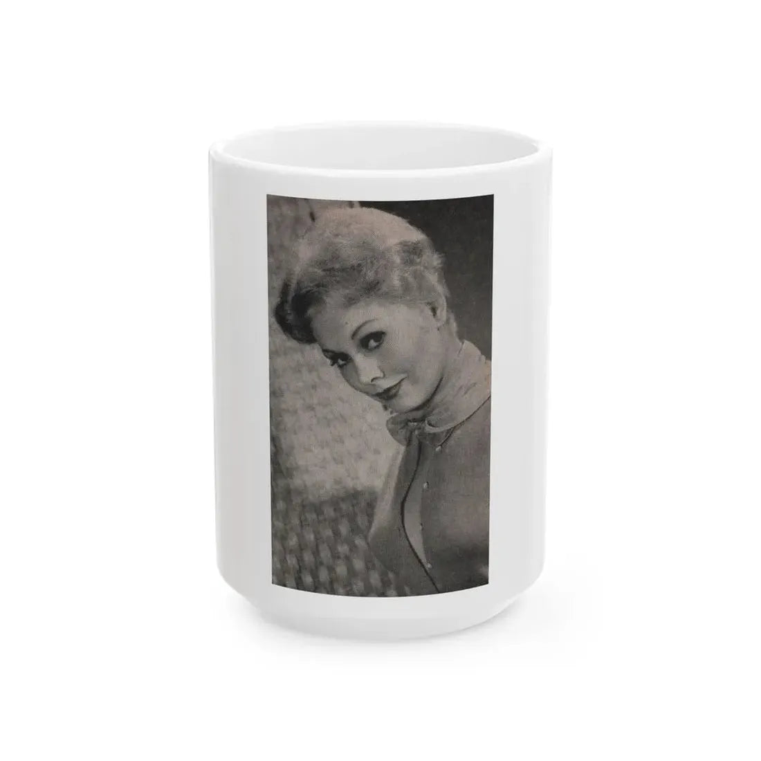 Kim Novak #181 - Scanned Mag. 66 Photos (Vintage Female Icon) White Coffee Mug 15oz - Go Mug Yourself