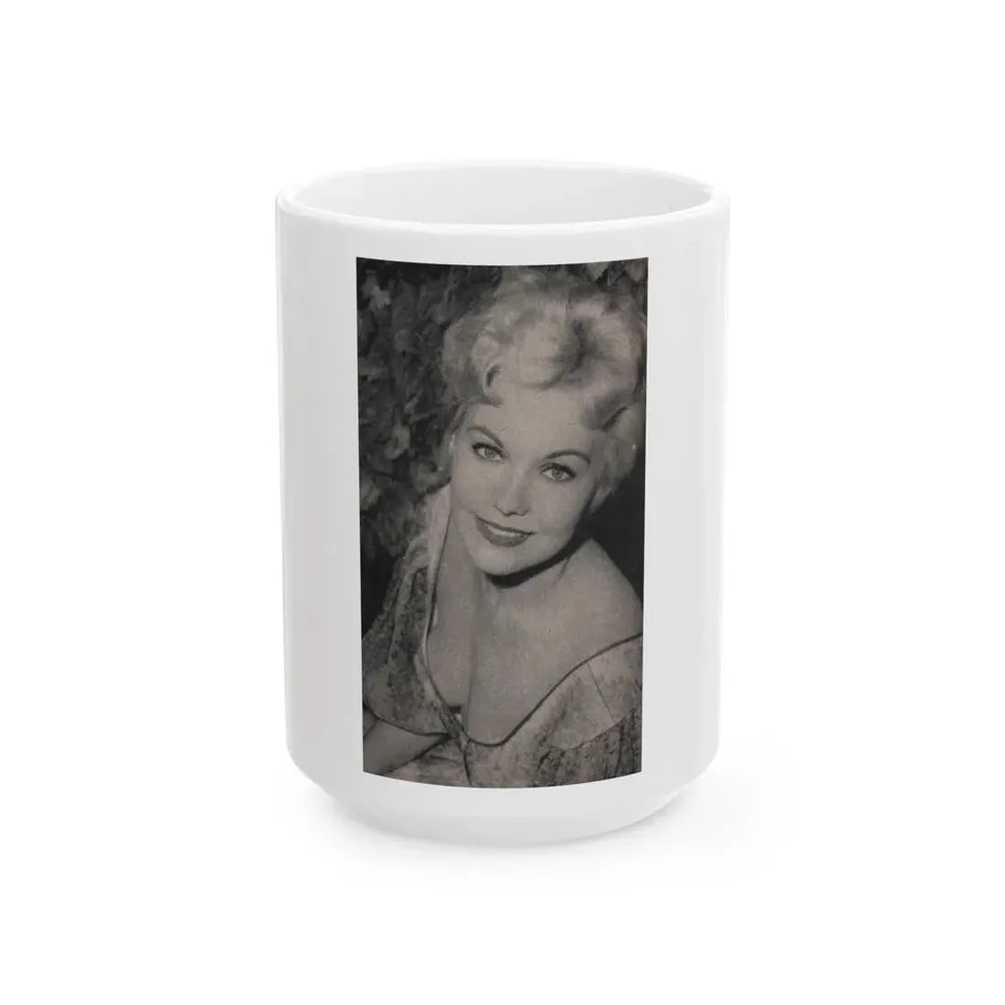 Kim Novak #184 - Scanned Mag. 66 Photos (Vintage Female Icon) White Coffee Mug 15oz - Go Mug Yourself