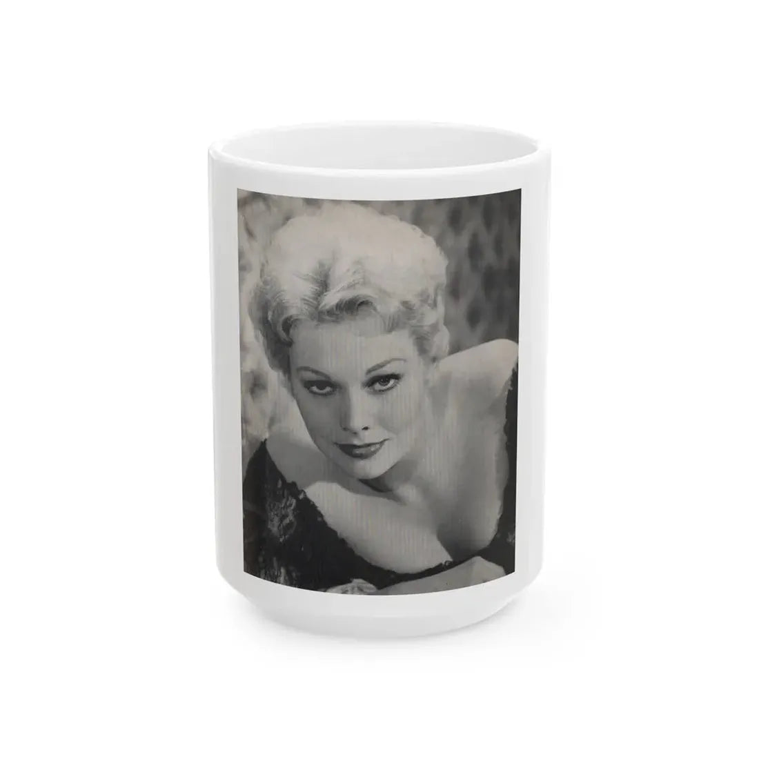 Kim Novak #186 - Scanned Mag. 66 Photos (Vintage Female Icon) White Coffee Mug 15oz - Go Mug Yourself