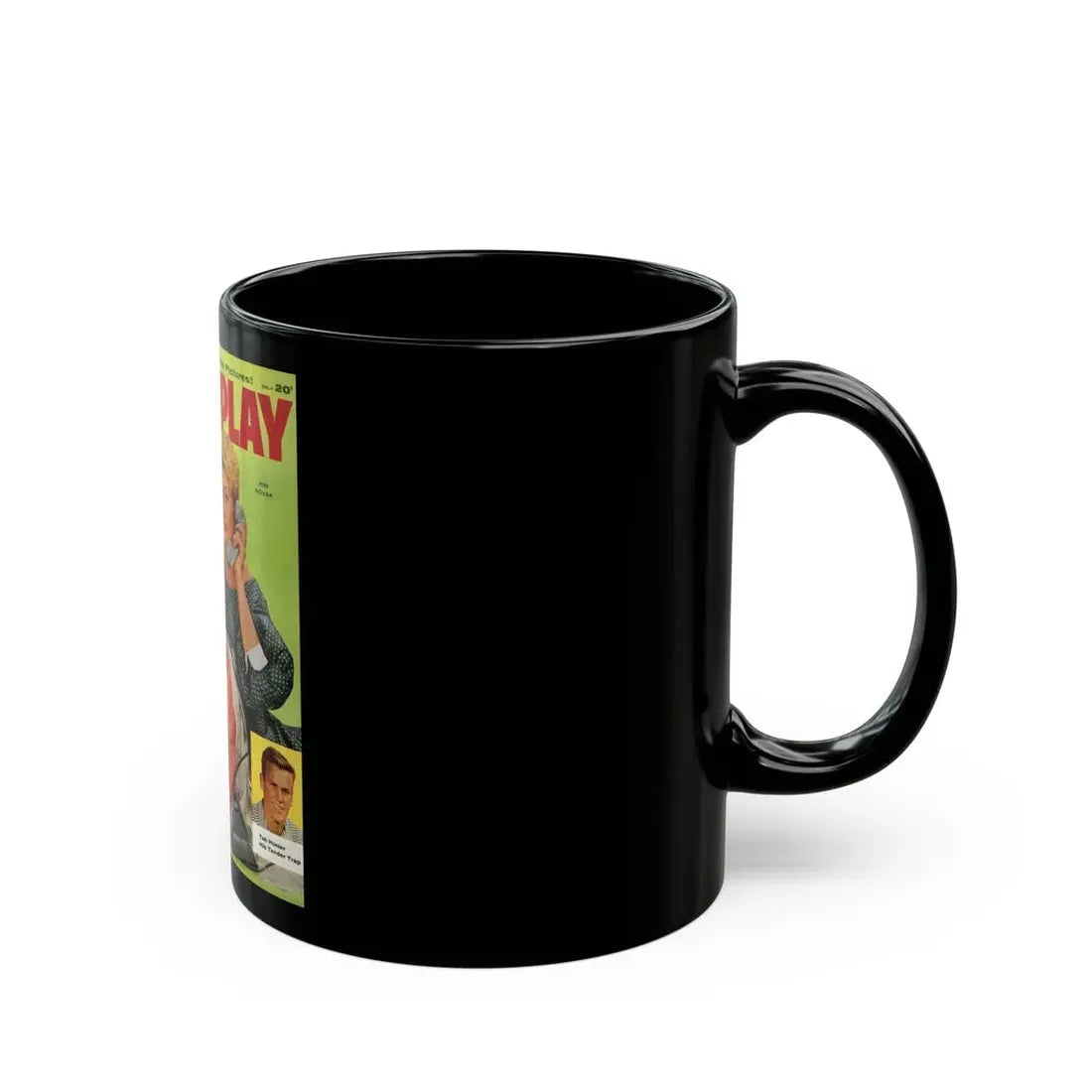 Kim Novak #188 - Mag. Cover (Vintage Female Icon) Black Coffee Mug - Go Mug Yourself