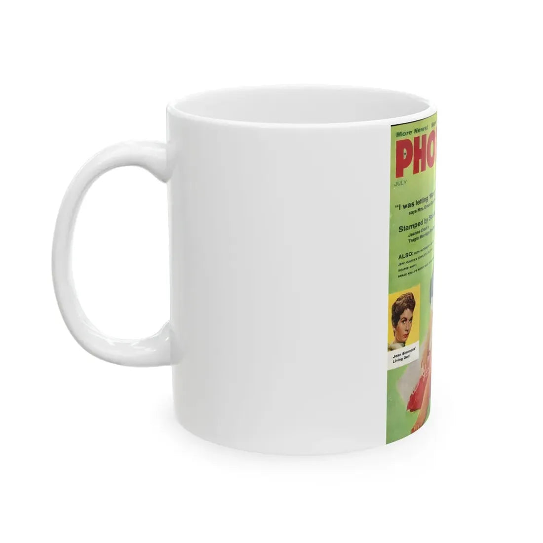 Kim Novak #188 - Mag. Cover (Vintage Female Icon) White Coffee Mug - Go Mug Yourself