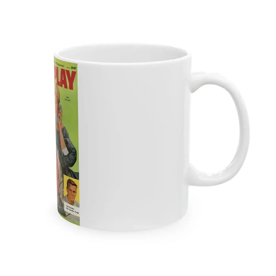 Kim Novak #188 - Mag. Cover (Vintage Female Icon) White Coffee Mug - Go Mug Yourself