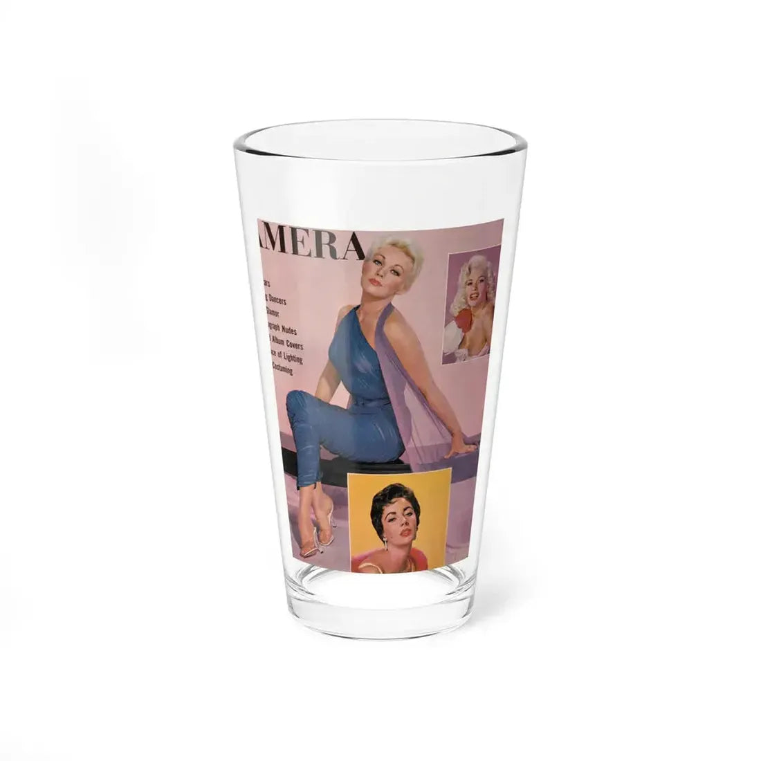 Kim Novak #190 (Vintage Female Icon) Pint Glass 16oz 16oz - Go Mug Yourself