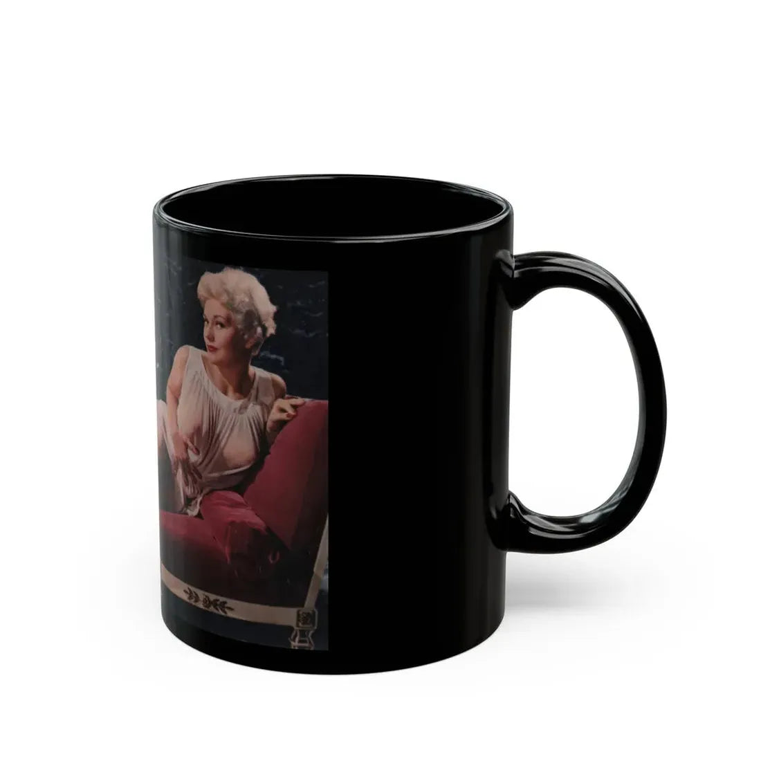 Kim Novak #208 - Playboy Mag. Oct. '59 - Photo (Vintage Female Icon) Black Coffee Mug - Go Mug Yourself