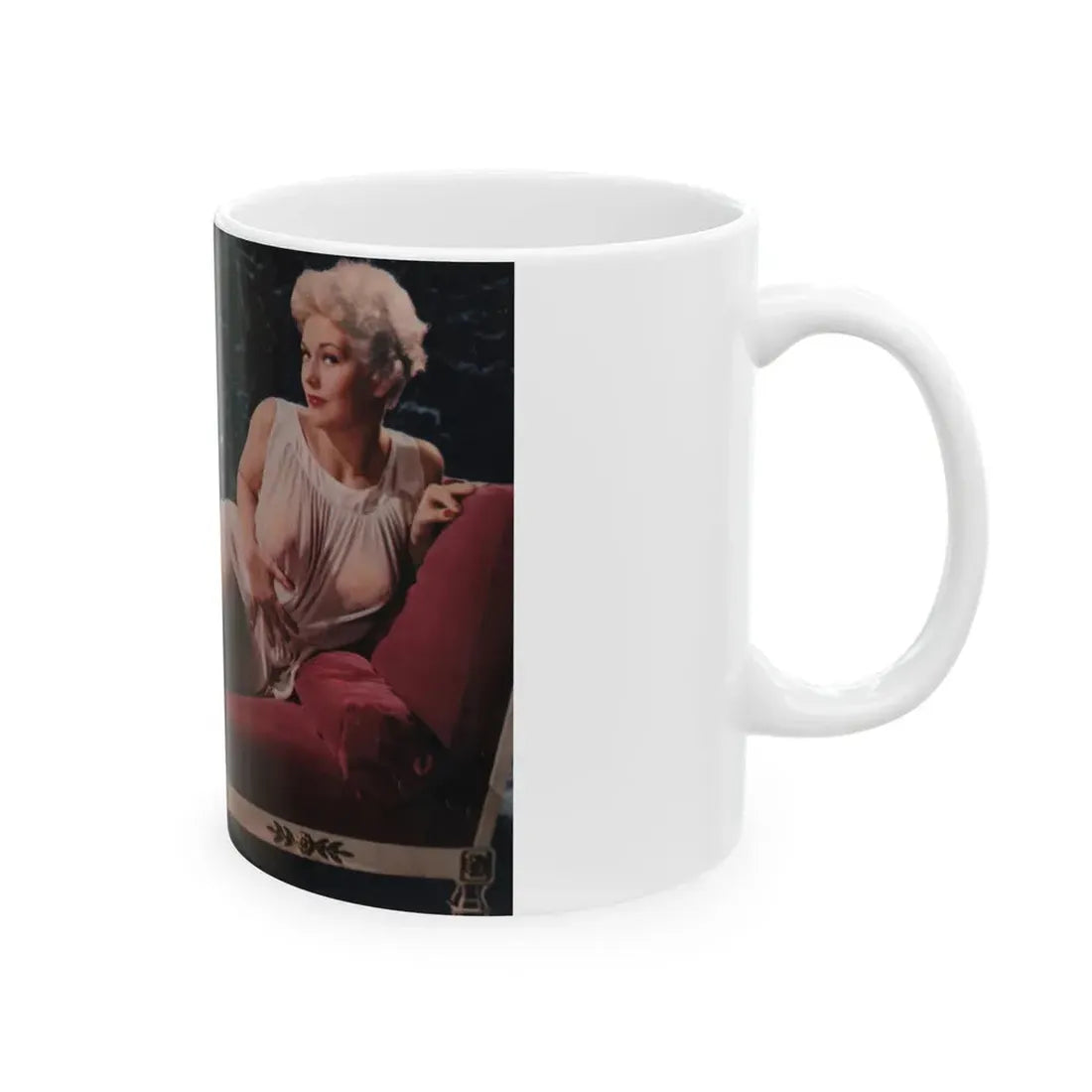 Kim Novak #208 - Playboy Mag. Oct. '59 - Photo (Vintage Female Icon) White Coffee Mug - Go Mug Yourself