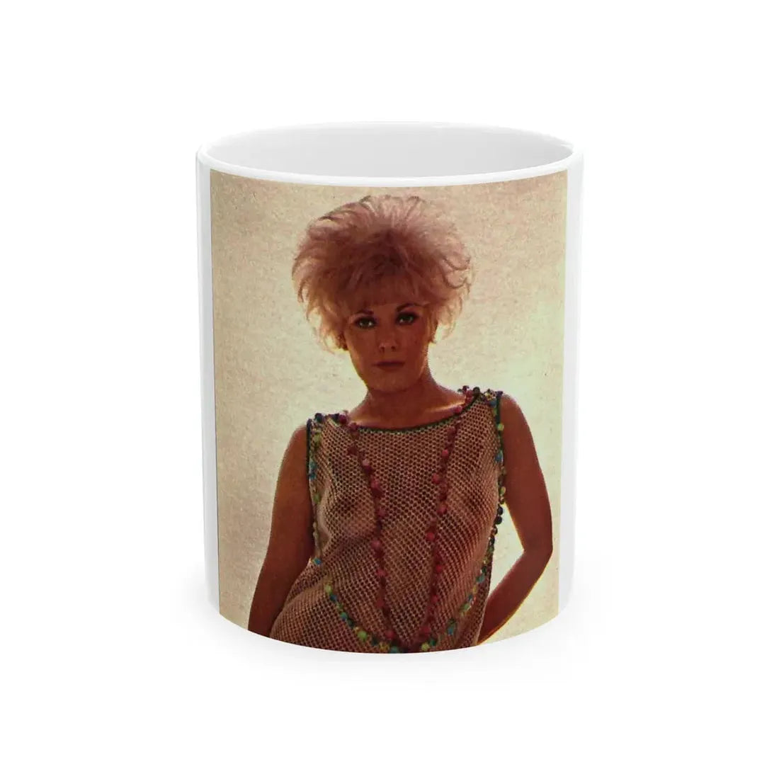 Kim Novak #210 - See through top (Vintage Female Icon) White Coffee Mug 11oz - Go Mug Yourself