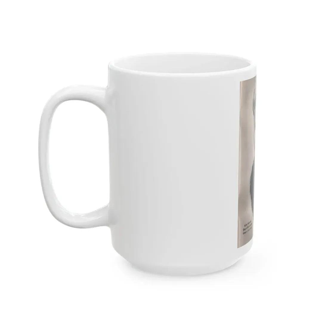 Kim Novak #249 - Tempo Mag. 2-21-56 - 1 B&W Photo (Vintage Female Icon) White Coffee Mug - Go Mug Yourself