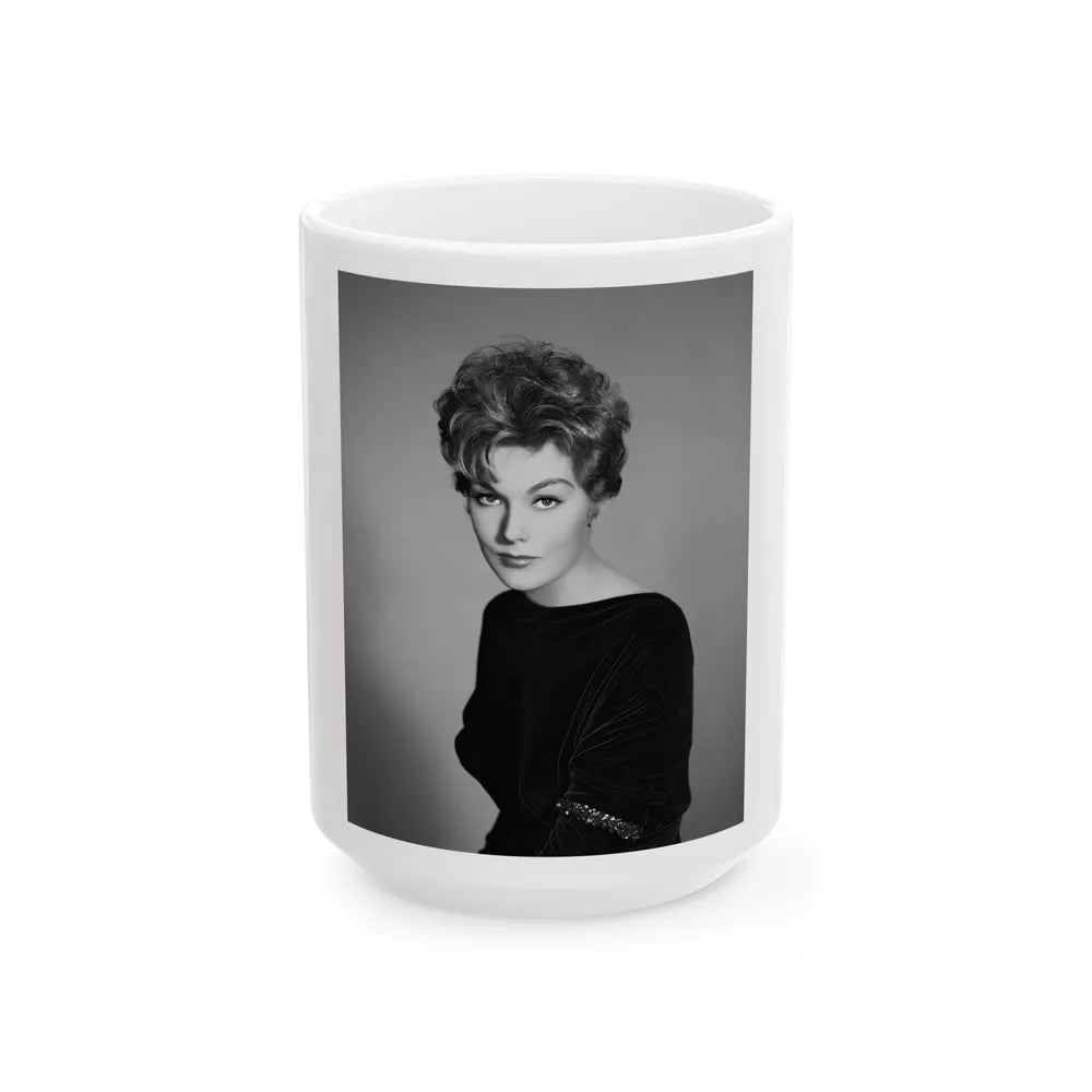 Kim Novak #262 (Vintage Female Icon) White Coffee Mug-15oz-Go Mug Yourself