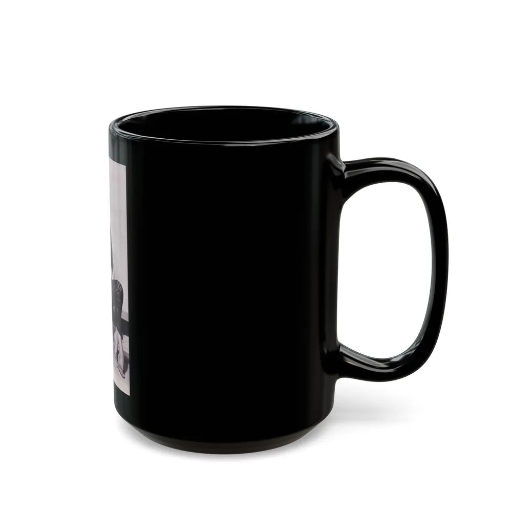 Kim Novak #380 (Vintage Female Icon) Black Coffee Mug-Go Mug Yourself