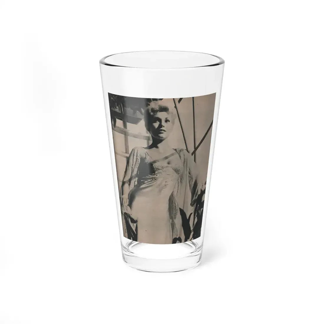 Kim Novak #386 - Fabulous Females Mag. Issue #1 '55 - 1 B&W Photo (Vintage Female Icon) Pint Glass 16oz 16oz - Go Mug Yourself