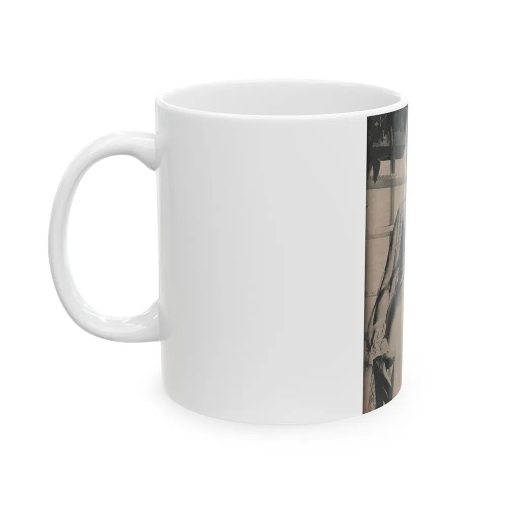 Kim Novak #386 - Fabulous Females Mag. Issue #1 '55 - 1 B&W Photo (Vintage Female Icon) White Coffee Mug-Go Mug Yourself
