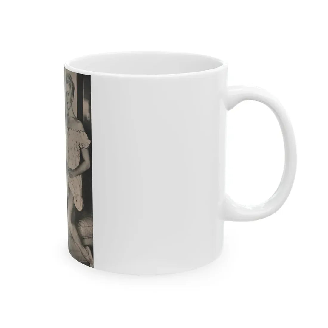 Kim Novak #388 - Fabulous Females Mag. Issue #1 '55 - 1 B&W Photo (Vintage Female Icon) White Coffee Mug - Go Mug Yourself