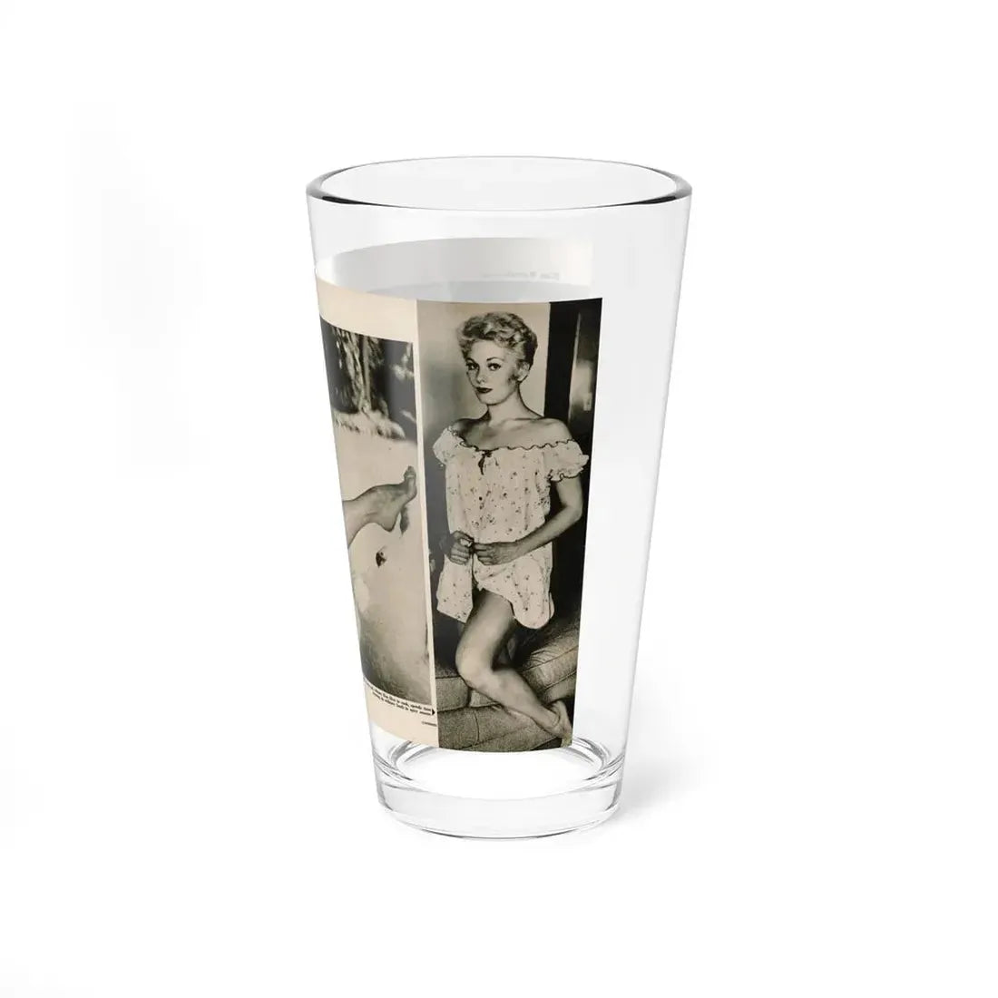Kim Novak #389 - Fabulous Females Mag. Issue #1 '55 - 1 B&W Centerfold & 1 Other (Vintage Female Icon) Pint Glass 16oz - Go Mug Yourself