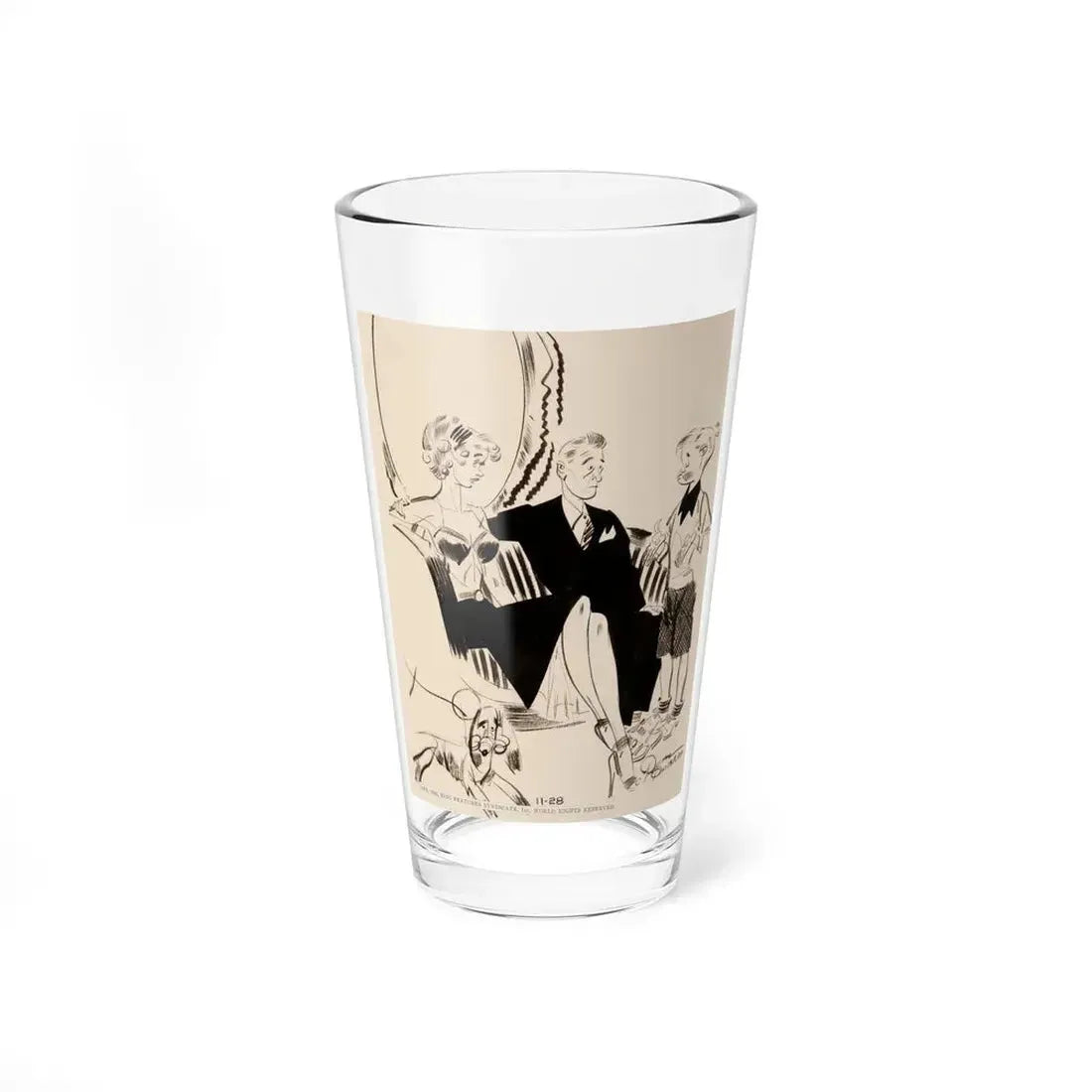 King Features Syndicate illustration (3) - Pint Glass 16oz 16oz - Go Mug Yourself