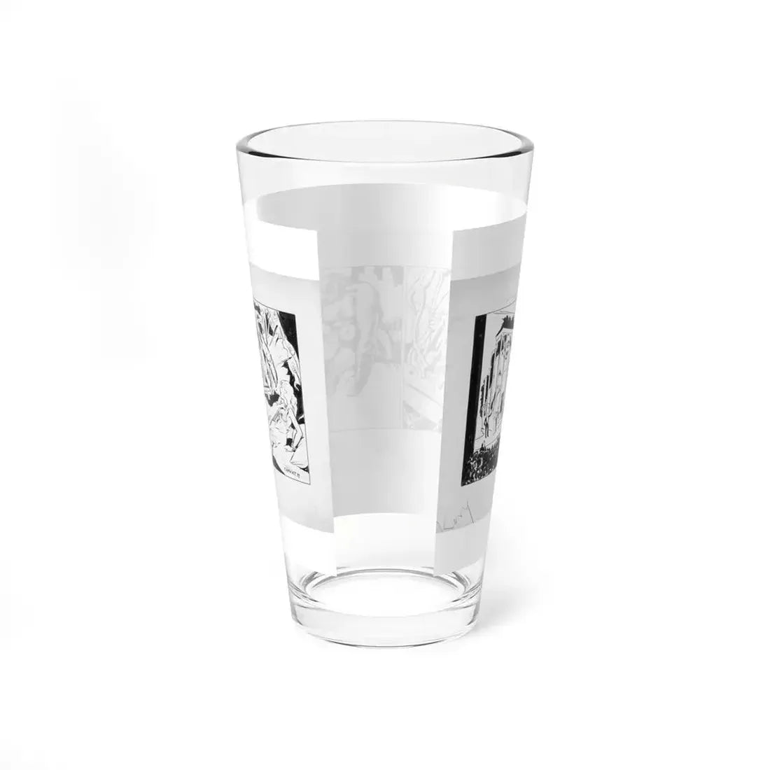 King Kong, original promotional daily newspaper strip-style illustration - Pint Glass 16oz - Go Mug Yourself