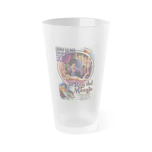 KING OF MASSAGE (El rey del masaje) 1985 Movie Poster - Frosted Pint Glass 16oz 16oz Frosted - Go Mug Yourself