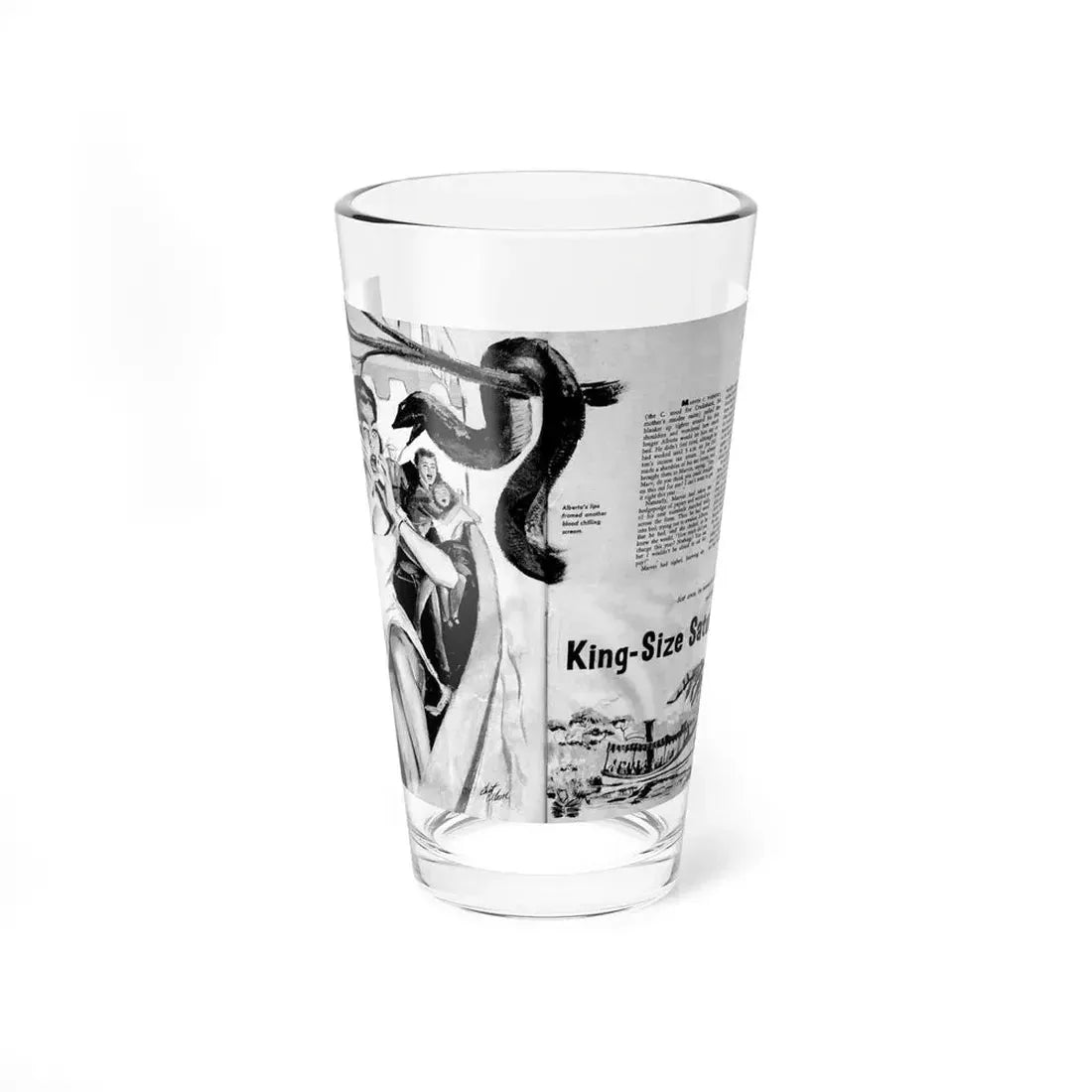 King-Size Saturday, Adam magazine, October 1958 - Pint Glass 16oz 16oz - Go Mug Yourself