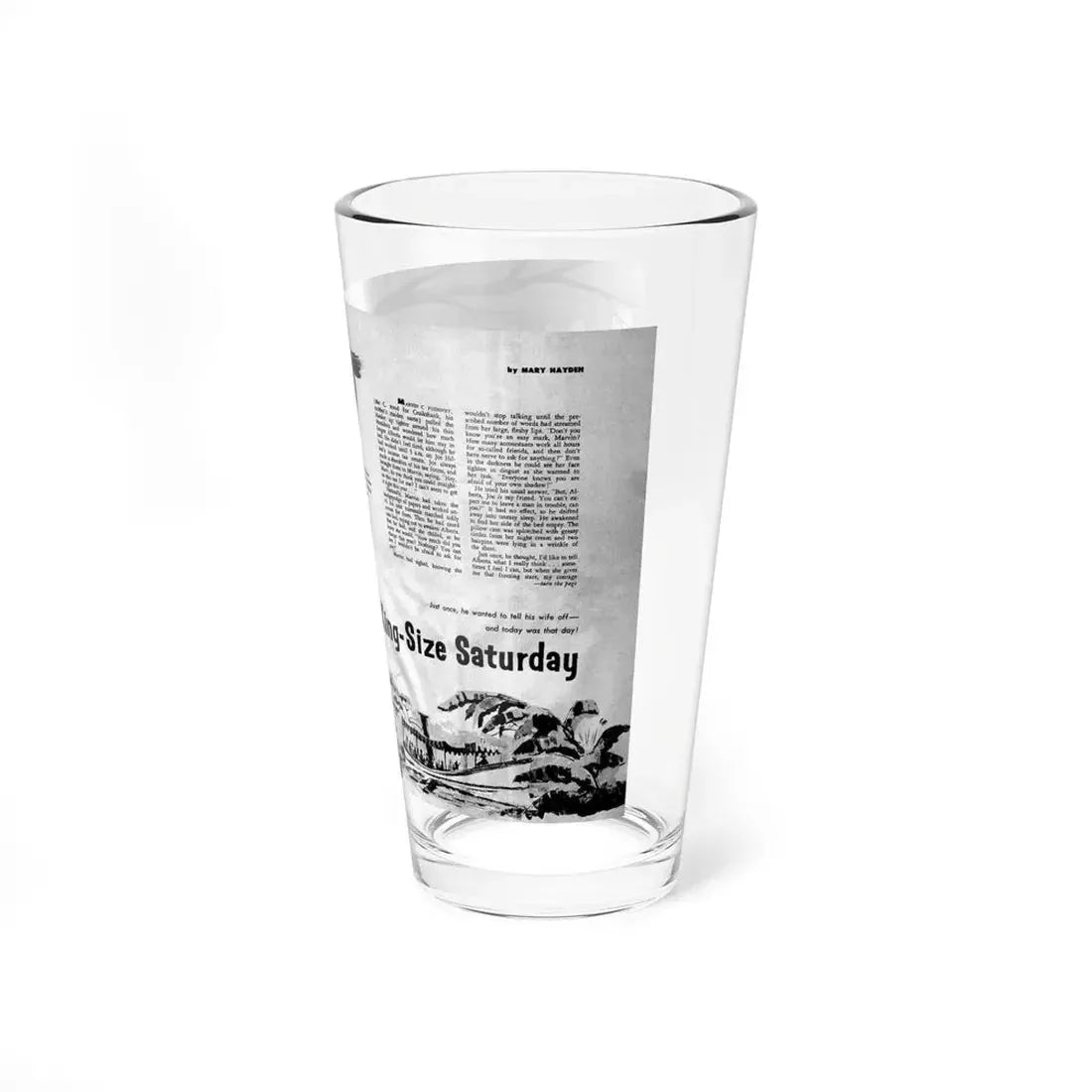 King-Size Saturday, Adam magazine, October 1958 - Pint Glass 16oz - Go Mug Yourself