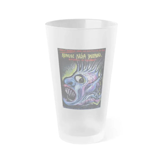 KING SOLOMONS MINES (POLISH) 1985 Movie Poster - Frosted Pint Glass 16oz 16oz Frosted - Go Mug Yourself