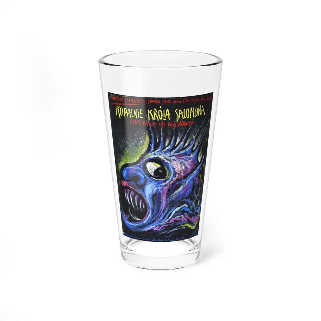 KING SOLOMONS MINES (POLISH) 1985 Movie Poster - Pint Glass 16oz 16oz - Go Mug Yourself