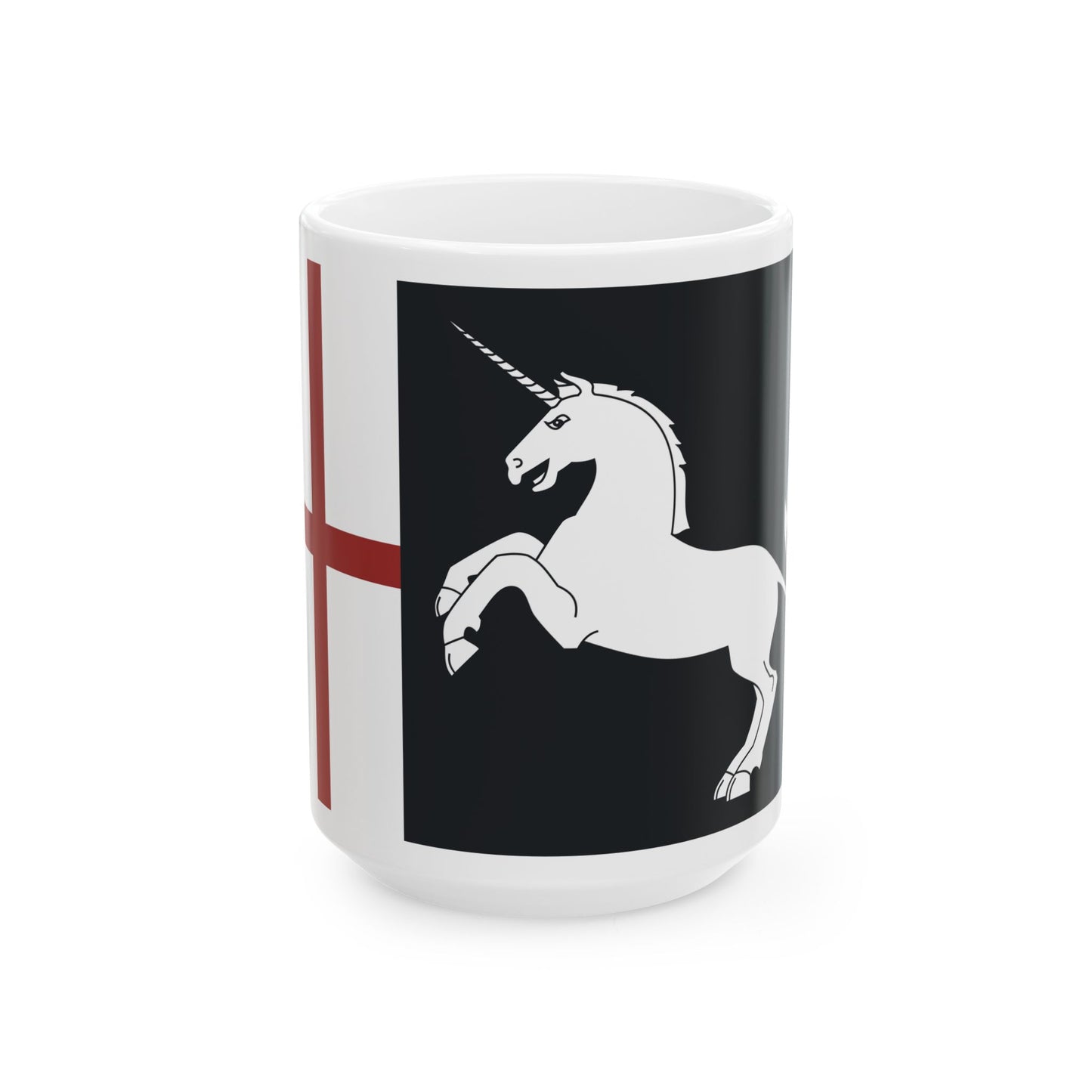 KingDavidtheBuilderFlag (Georgia) White Coffee Mug-15oz-Go Mug Yourself