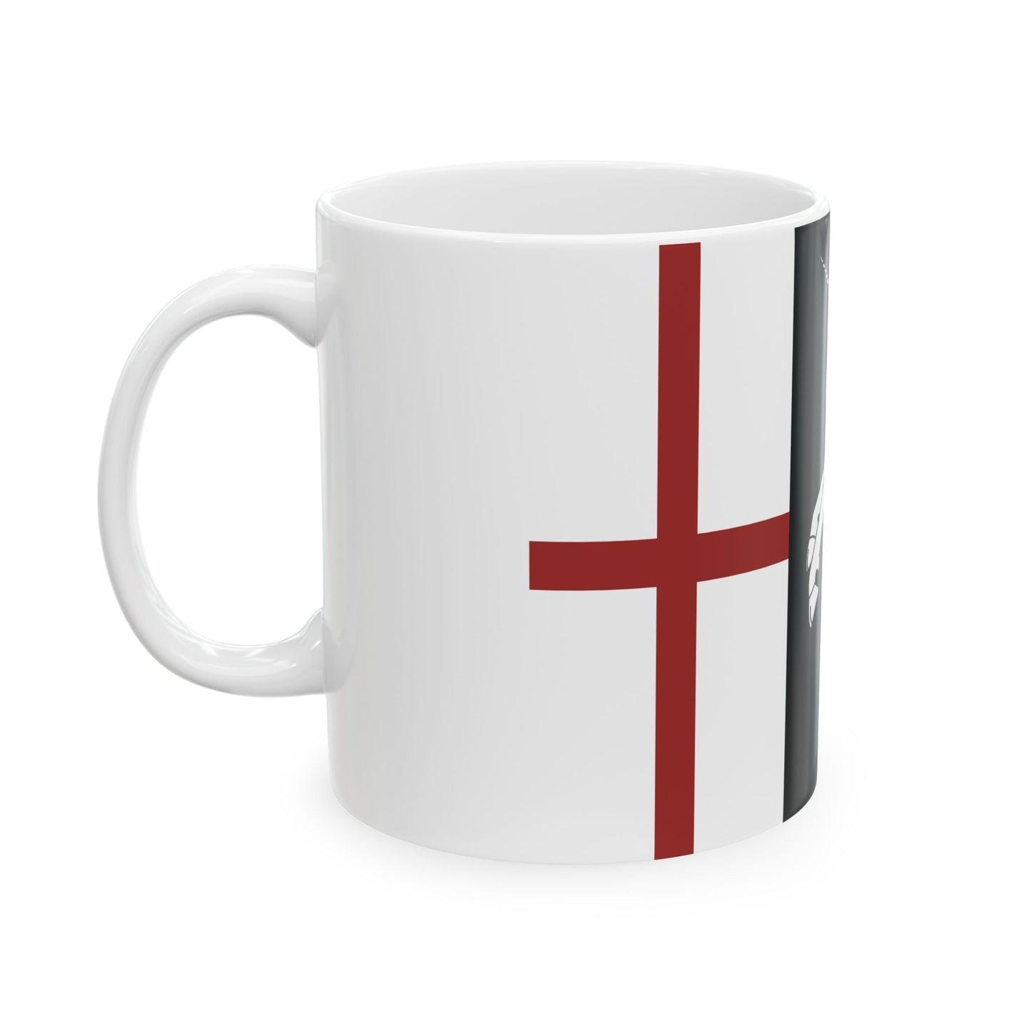 KingDavidtheBuilderFlag (Georgia) White Coffee Mug-Go Mug Yourself