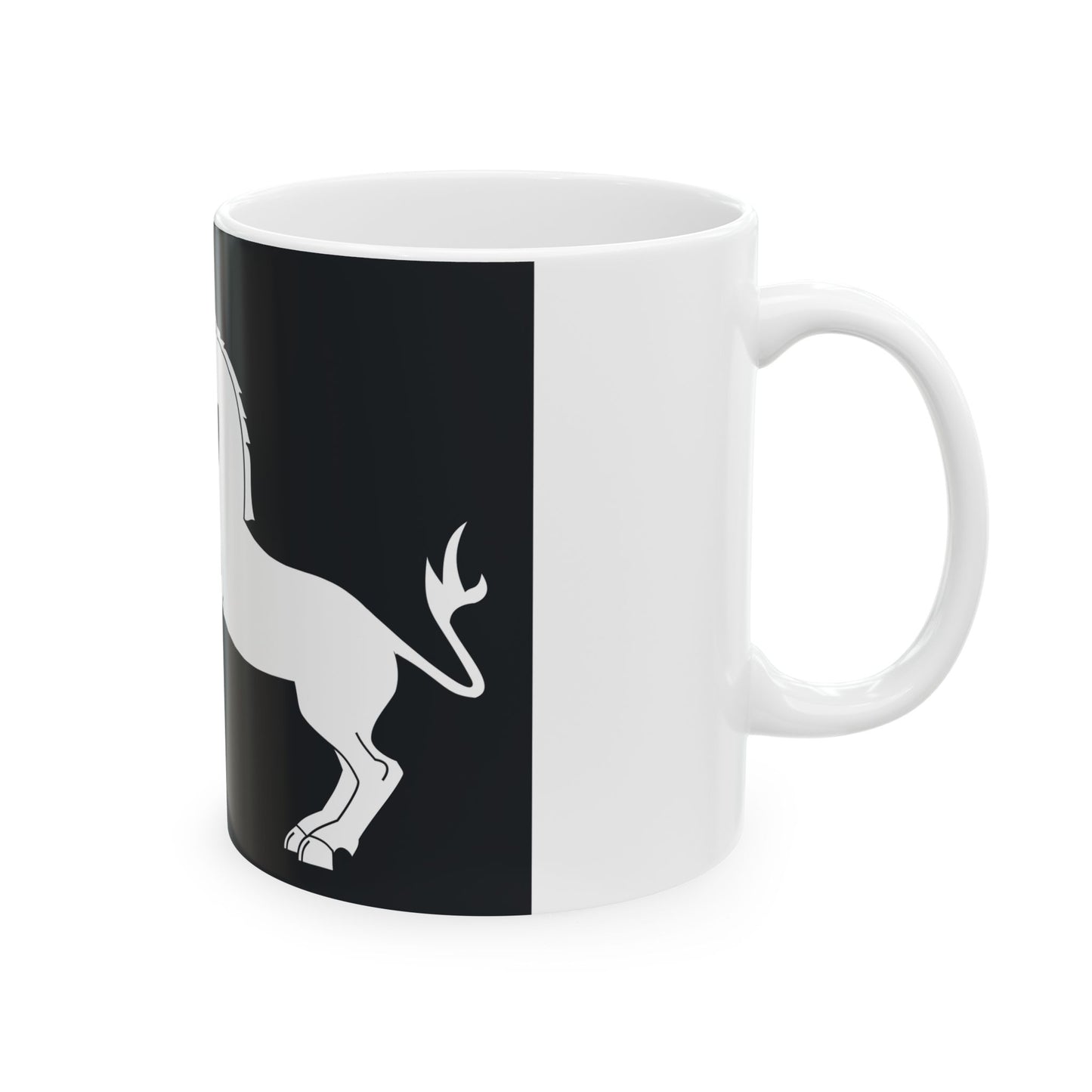 KingDavidtheBuilderFlag (Georgia) White Coffee Mug-Go Mug Yourself