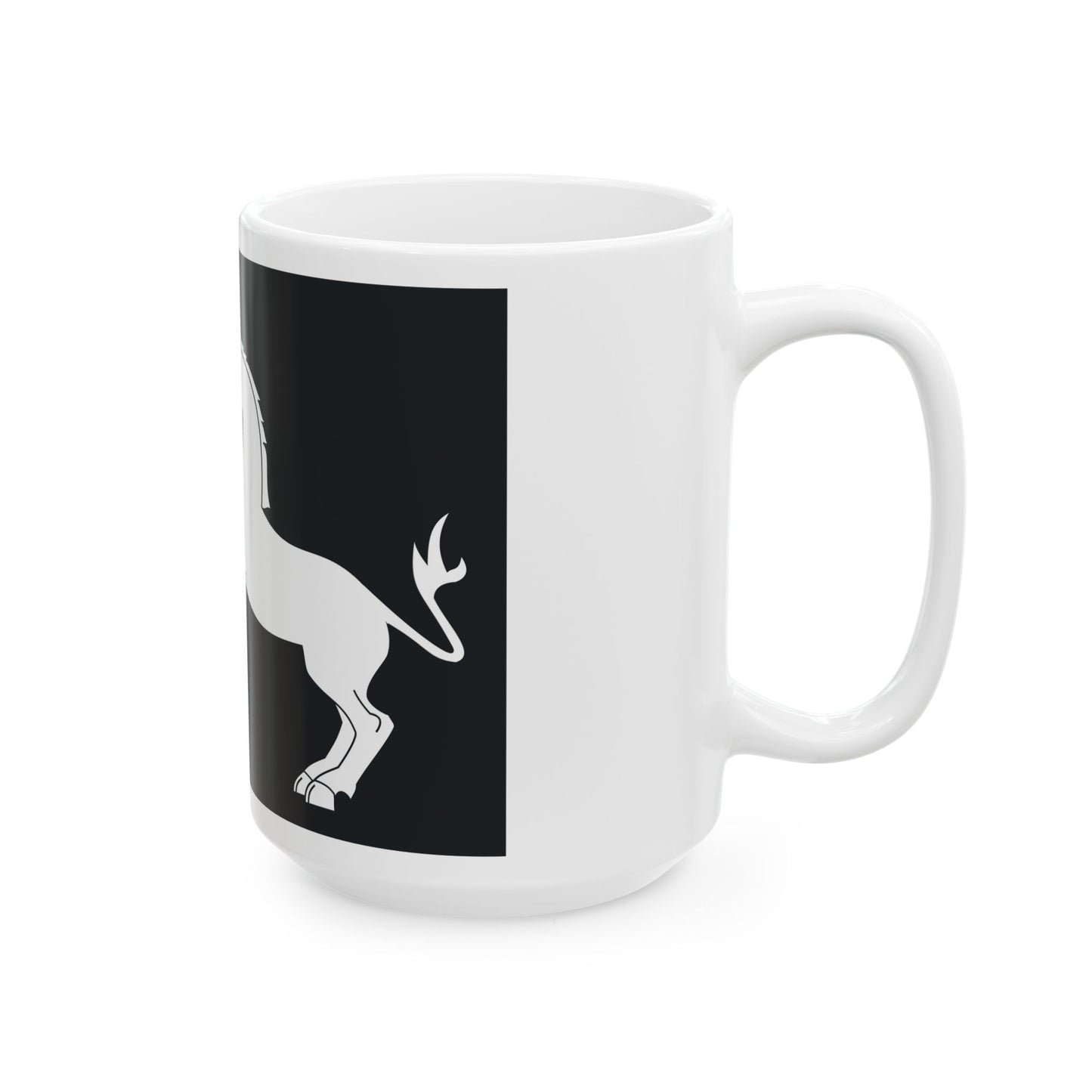 KingDavidtheBuilderFlag (Georgia) White Coffee Mug-Go Mug Yourself