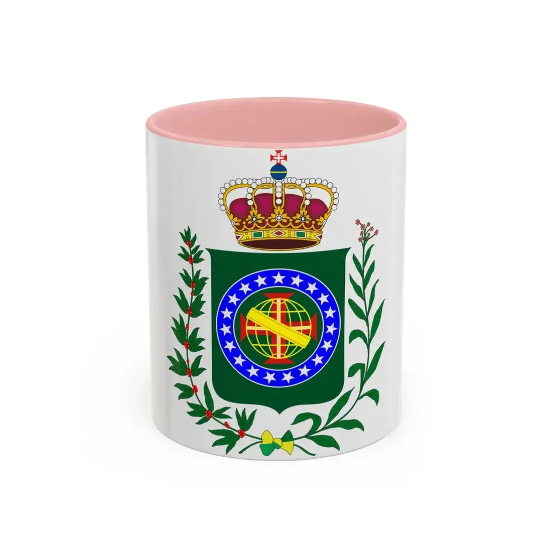 Kingdom of Brazil (18 september - 1 december 1822) - Accent Coffee Mug 11oz Pink - Go Mug Yourself