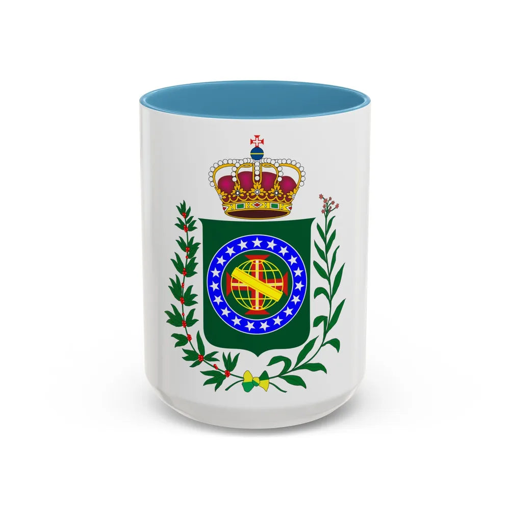 Kingdom of Brazil (18 september - 1 december 1822) - Accent Coffee Mug 15oz Light Blue - Go Mug Yourself
