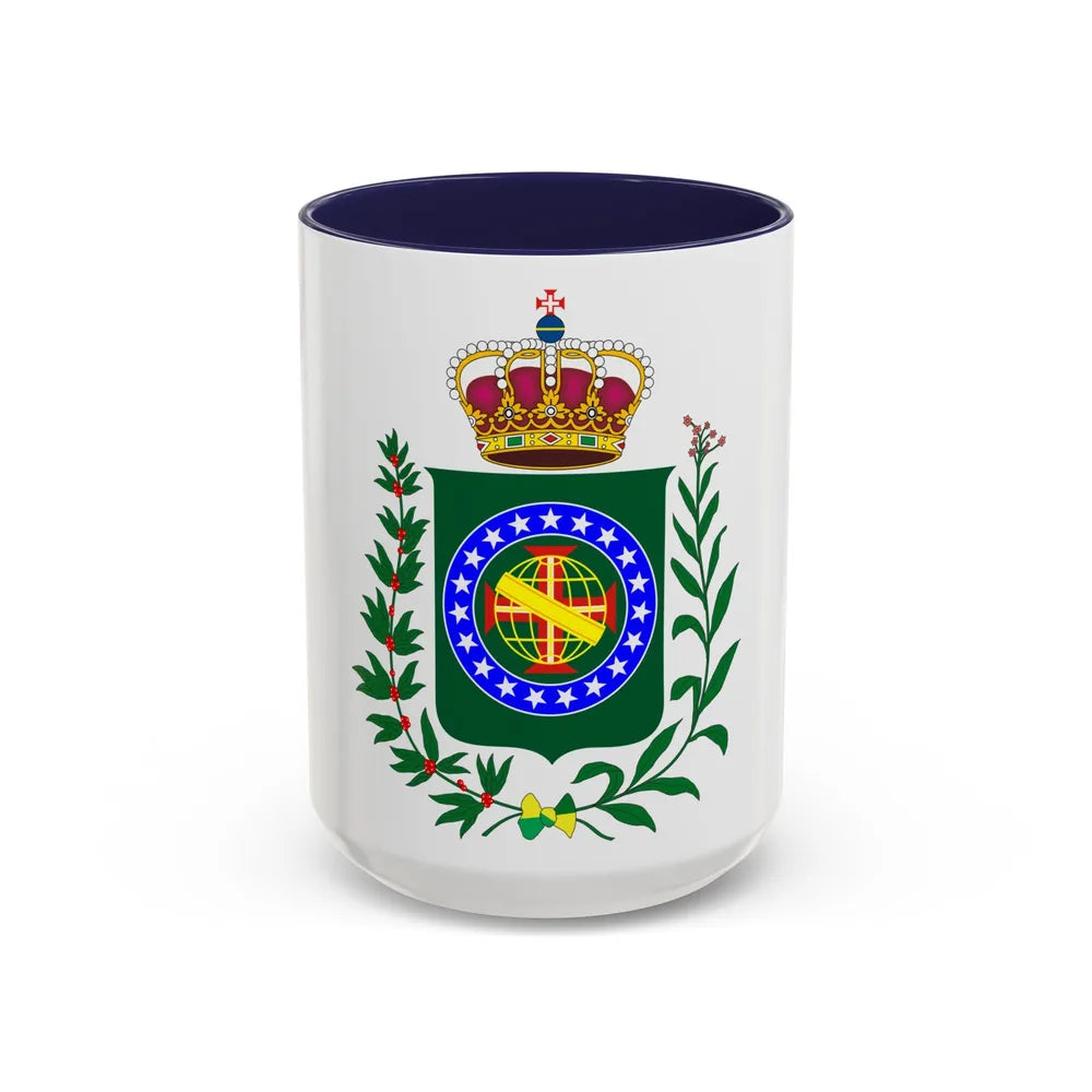 Kingdom of Brazil (18 september - 1 december 1822) - Accent Coffee Mug 15oz Navy - Go Mug Yourself
