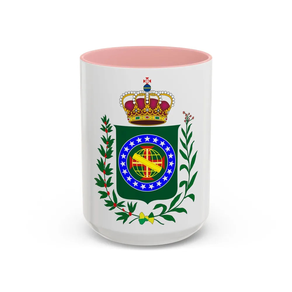 Kingdom of Brazil (18 september - 1 december 1822) - Accent Coffee Mug 15oz Pink - Go Mug Yourself