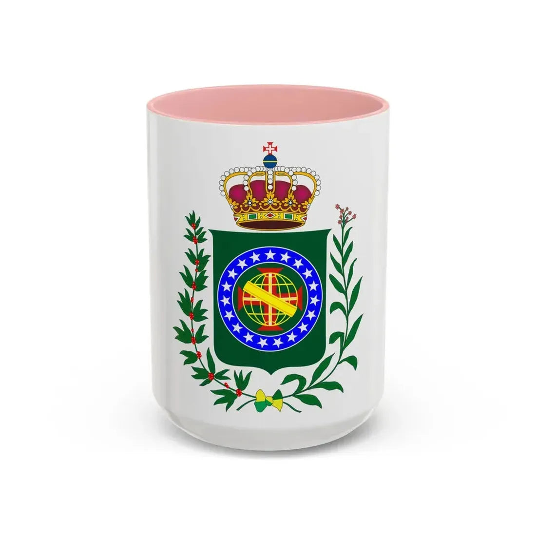Kingdom of Brazil (18 september - 1 december 1822) - Accent Coffee Mug 15oz Pink - Go Mug Yourself