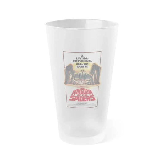 KINGDOM OF THE SPIDERS 1977 Movie Poster - Frosted Pint Glass 16oz 16oz Frosted - Go Mug Yourself