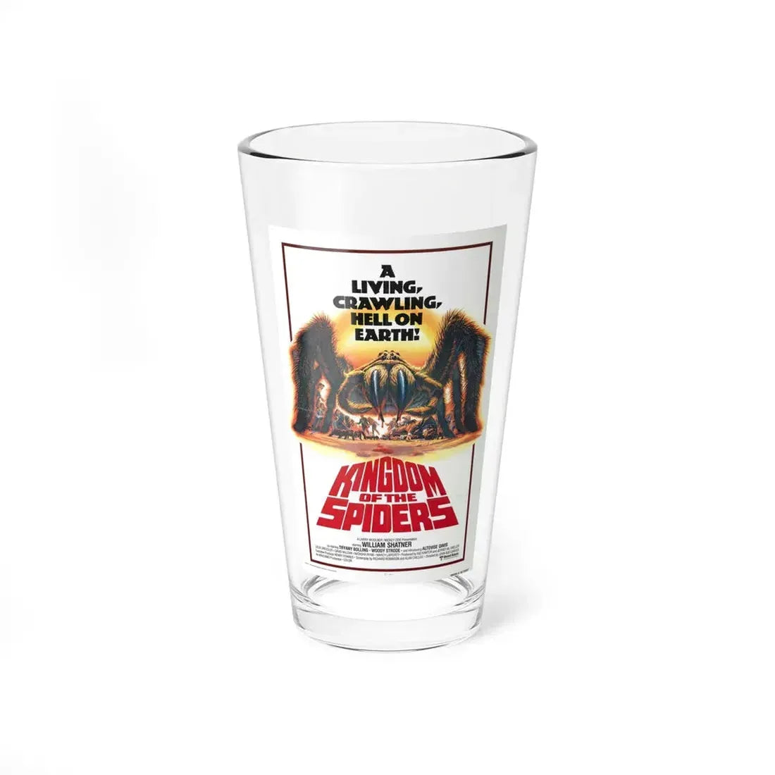 KINGDOM OF THE SPIDERS 1977 Movie Poster - Pint Glass 16oz 16oz - Go Mug Yourself