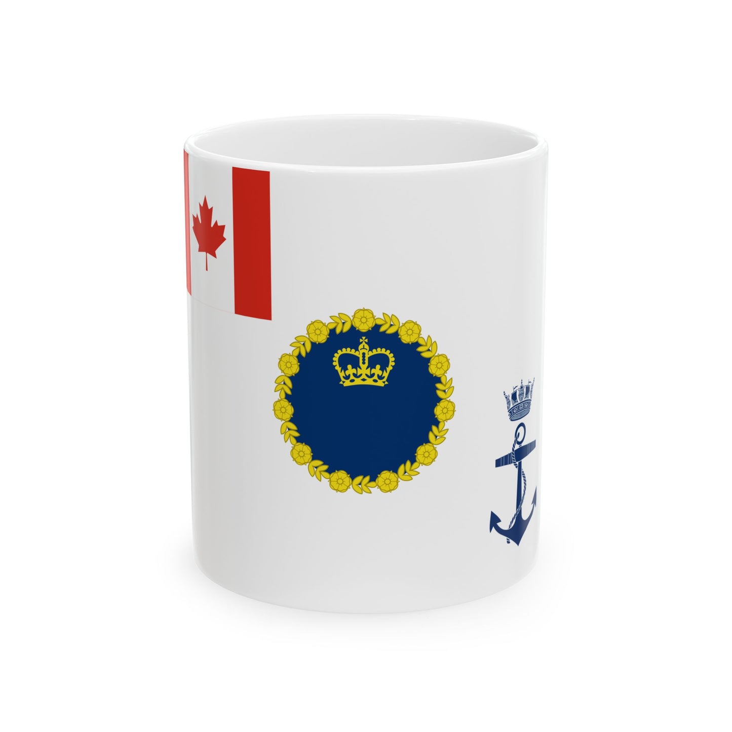 Kings Colour for the Royal Canadian Navy (Canada) White Coffee Mug-11oz-Go Mug Yourself