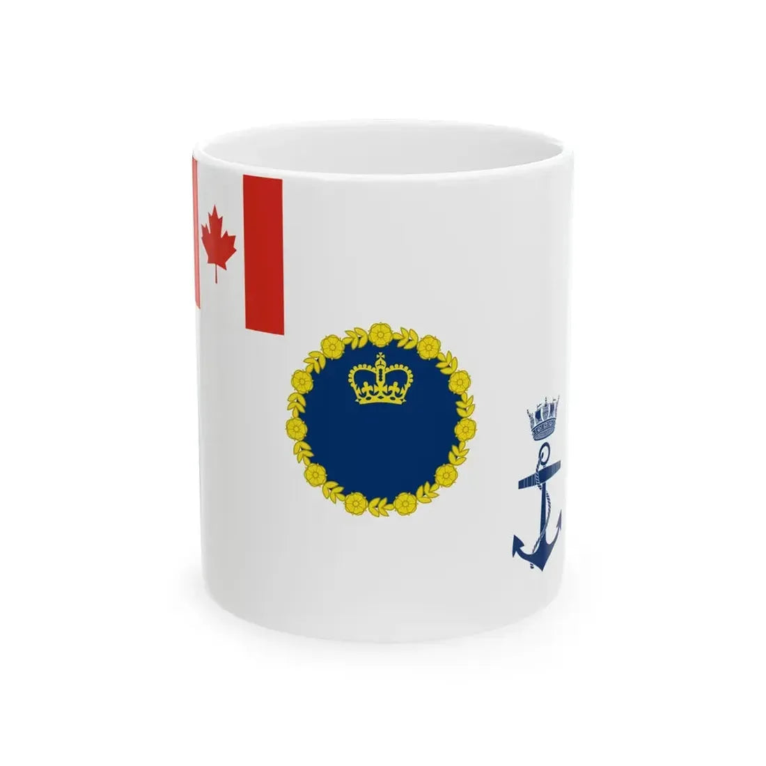 Kings Colour for the Royal Canadian Navy (Canada) White Coffee Mug 11oz - Go Mug Yourself