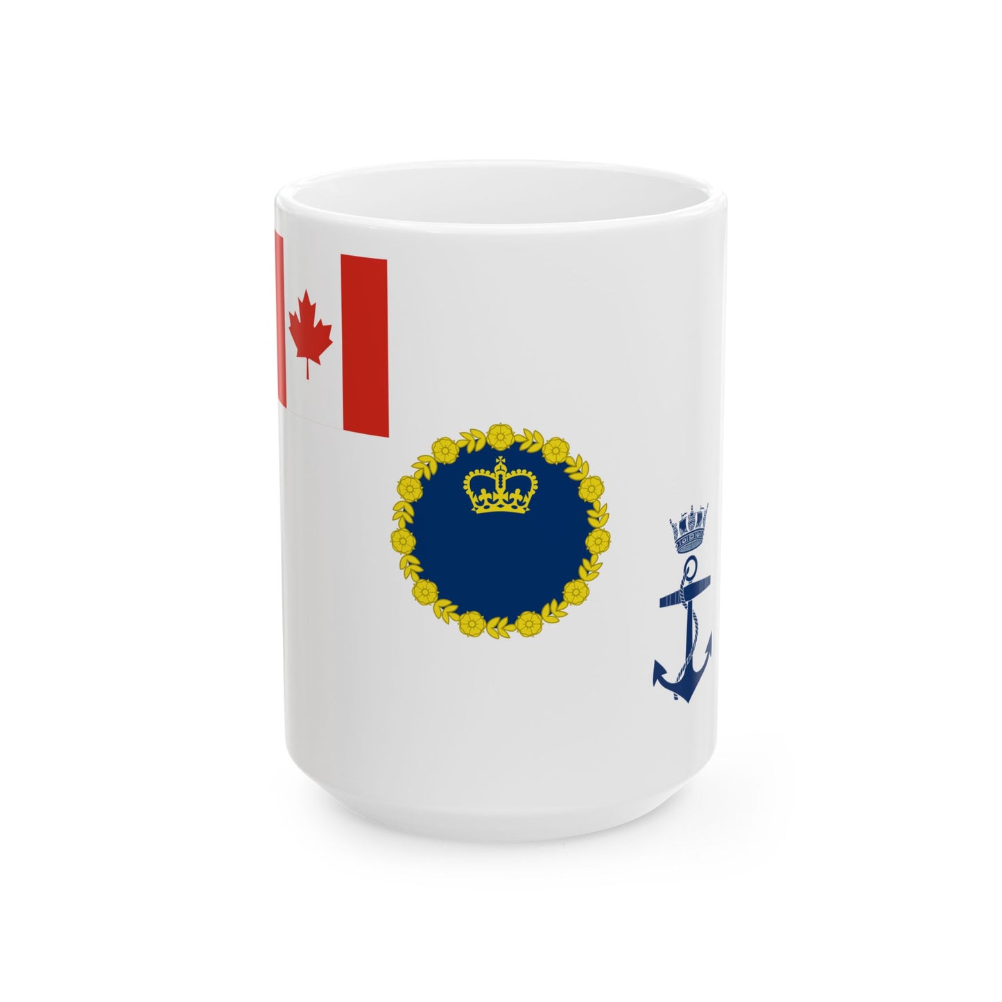 Kings Colour for the Royal Canadian Navy (Canada) White Coffee Mug-15oz-Go Mug Yourself