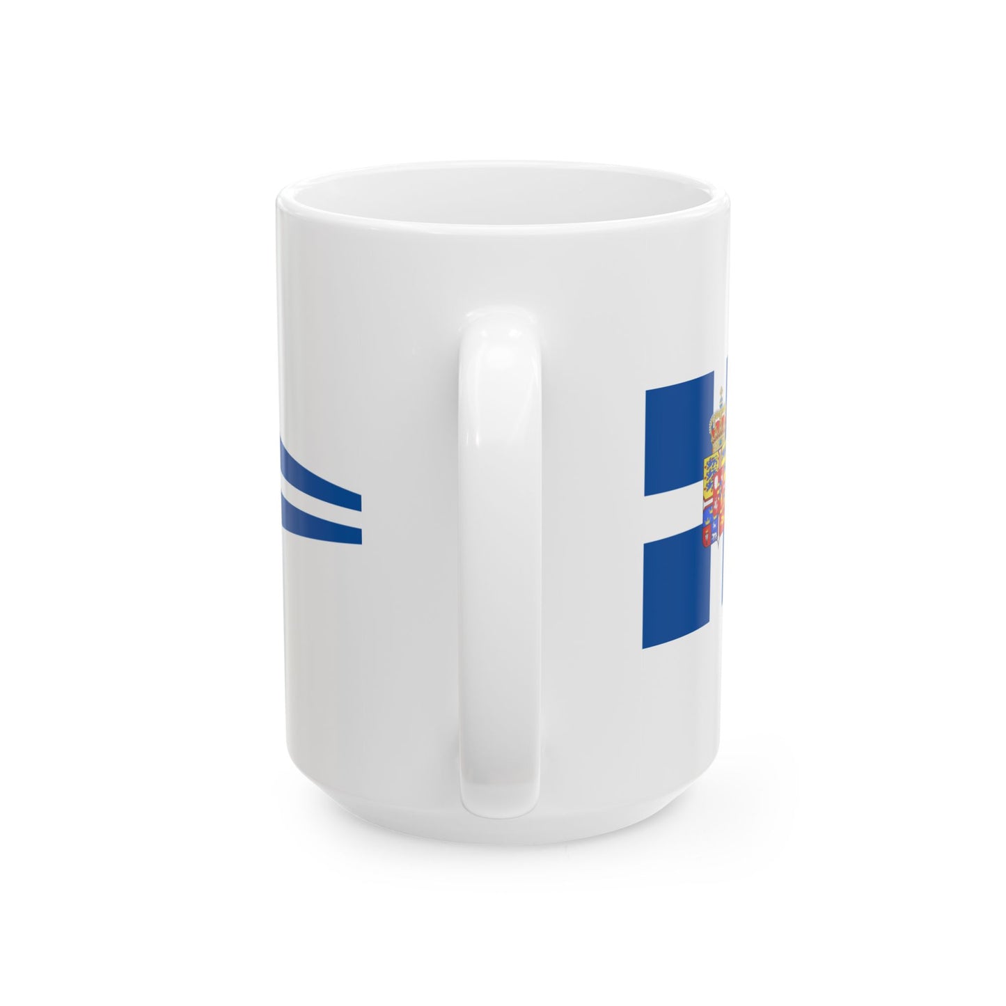 Kings Pennant of Greece (Greece) White Coffee Mug-Go Mug Yourself