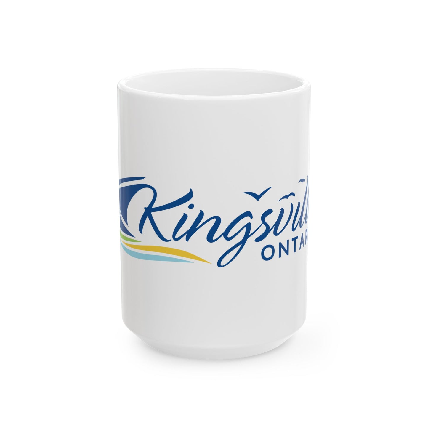 Kingsville Ontario Flag (Canada) White Coffee Mug-15oz-Go Mug Yourself