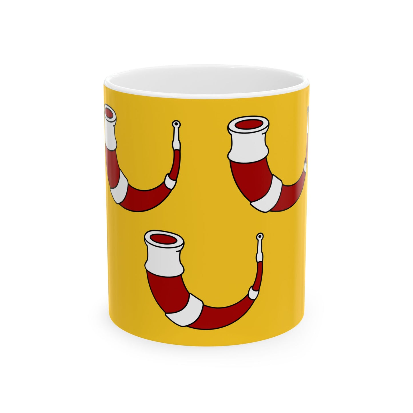 Kinrooi vlag (Belgium) White Coffee Mug-11oz-Go Mug Yourself