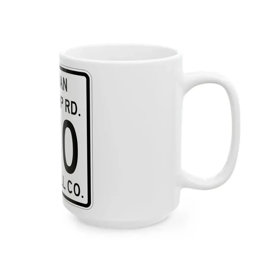 Kinsman Township Route 270 Trumbull County Ohio (Ohio) (Road Sign) White Coffee Mug - Go Mug Yourself