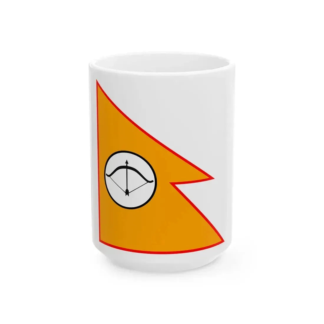 Kirat Flag Danesh Rai (Nepal) White Coffee Mug 15oz - Go Mug Yourself