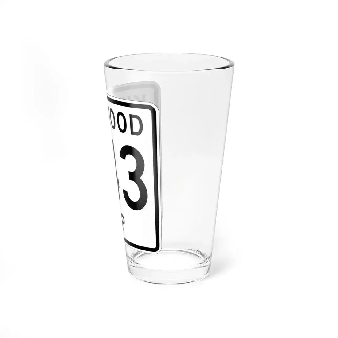 Kirkwood Township Route 343 Belmont County Ohio (Ohio) (Road Sign) Pint Glass 16oz - Go Mug Yourself