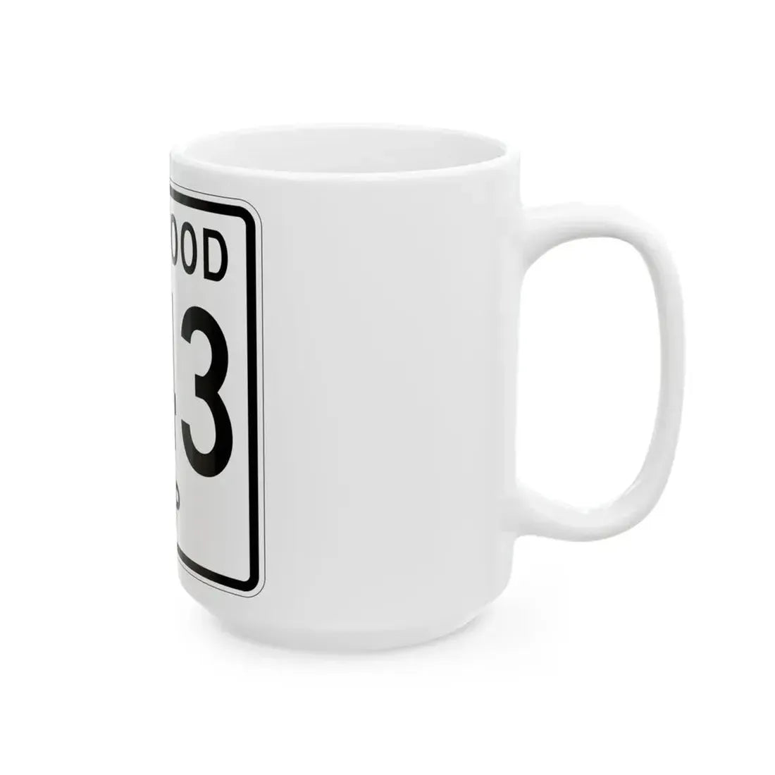 Kirkwood Township Route 343 Belmont County Ohio (Ohio) (Road Sign) White Coffee Mug - Go Mug Yourself