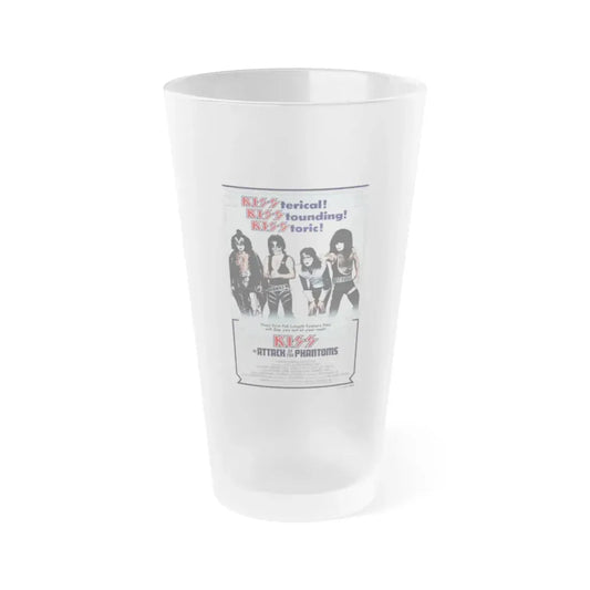 KISS IN ATTACK OF THE PHANTOMS (KISS MEETS THE PHANTOM OF THE PARK) 1978 Movie Poster - Frosted Pint Glass 16oz 16oz Frosted - Go Mug Yourself