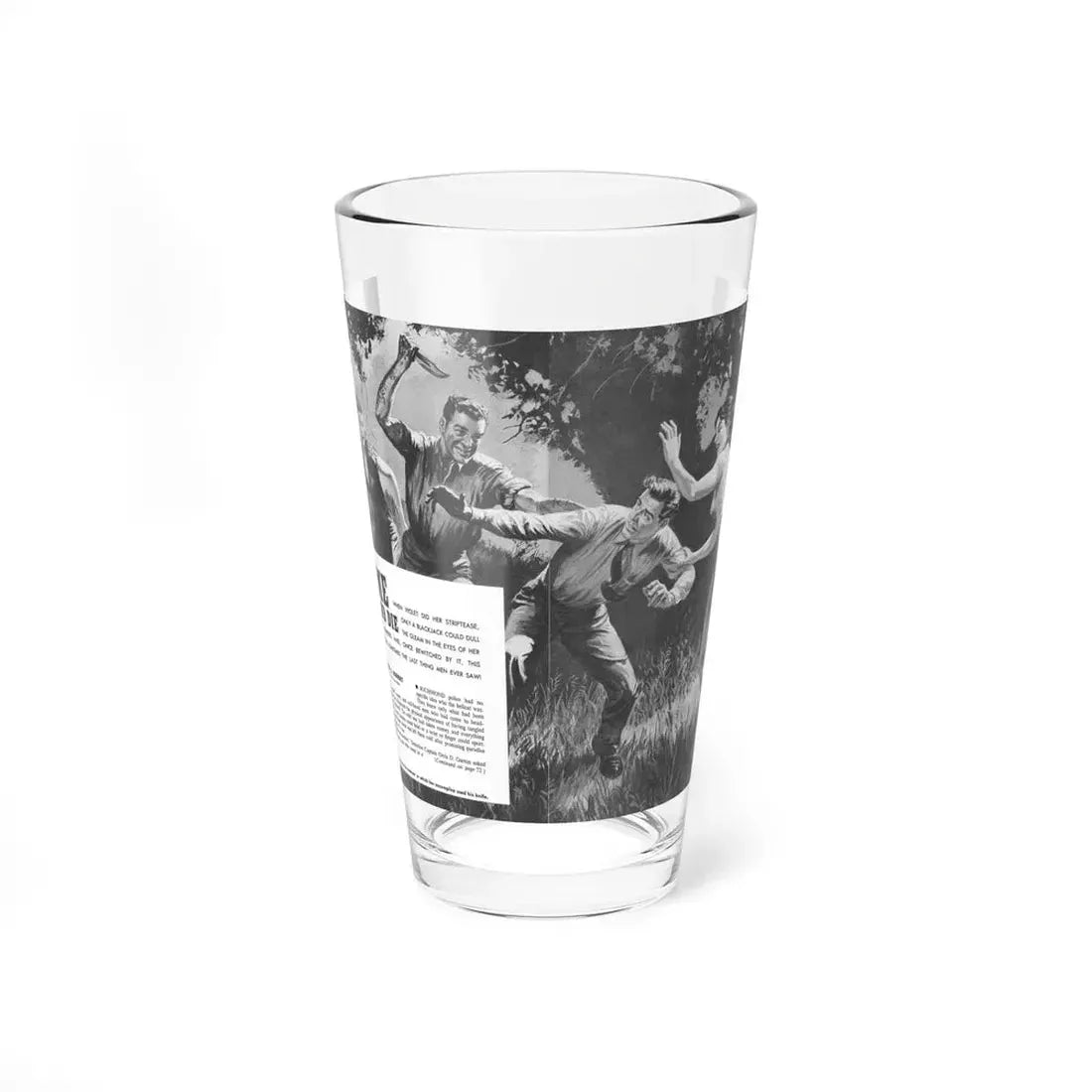 Kiss Me And Die, True Adventures, December 1960 - Pint Glass 16oz 16oz - Go Mug Yourself