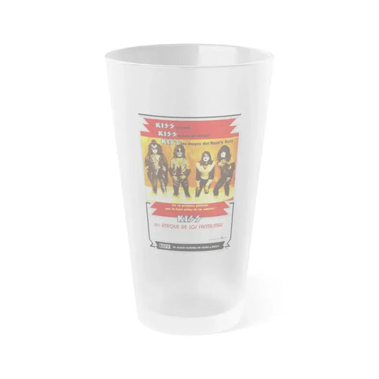 KISS MEETS THE PHANTOM OF THE PARK 1978 Movie Poster - Frosted Pint Glass 16oz 16oz Frosted - Go Mug Yourself