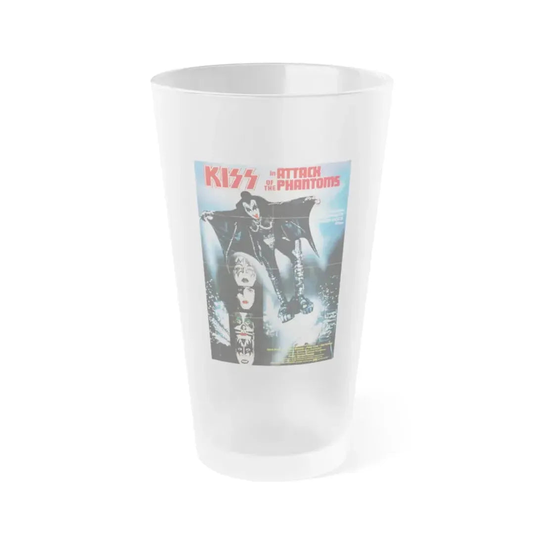 KISS MEETS THE PHANTOM OF THE PARK (GERMAN) 1978 Movie Poster - Frosted Pint Glass 16oz 16oz Frosted - Go Mug Yourself