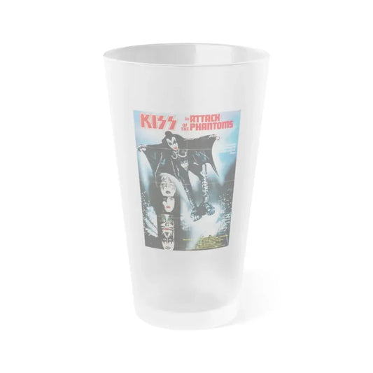KISS MEETS THE PHANTOM OF THE PARK (GERMAN) 1978 Movie Poster - Frosted Pint Glass 16oz 16oz Frosted - Go Mug Yourself